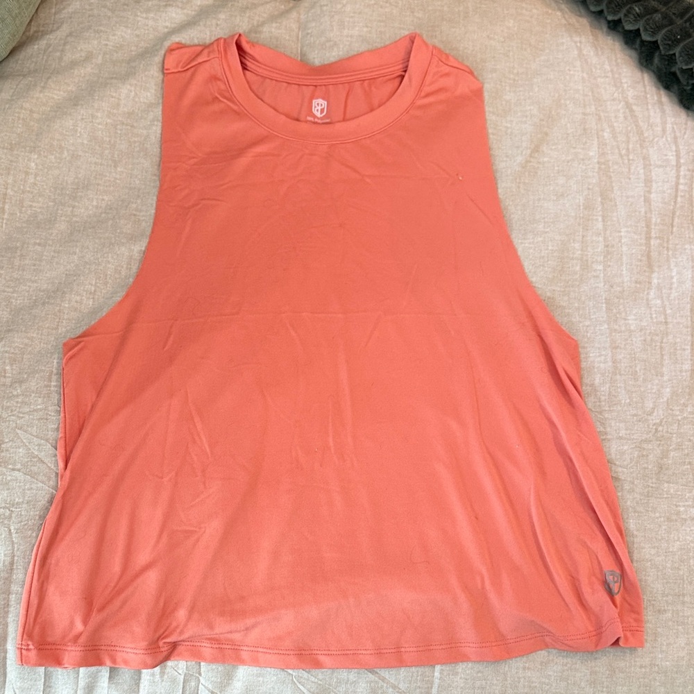 Born Primitive Coral Sleeveless Crop Top